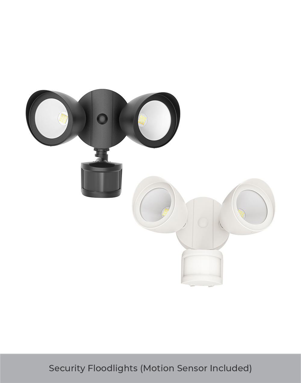 naturaled Security Bullet Flood lights with Motion Sensor Included