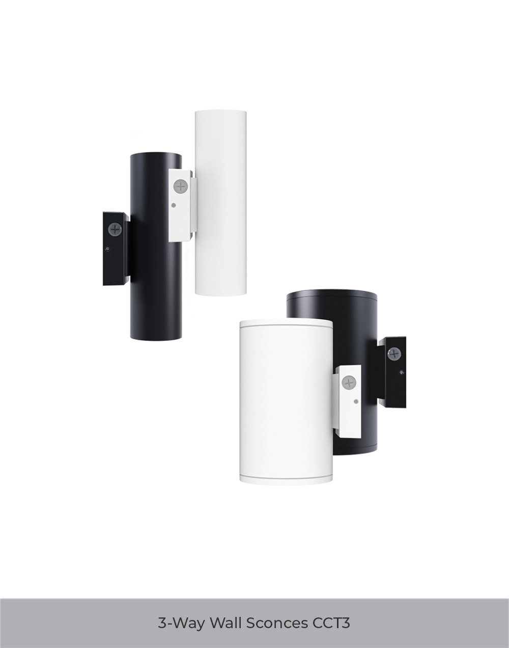 naturaled 3-way Wall Sconces, Up Down LED Lights